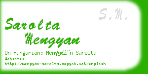 sarolta mengyan business card